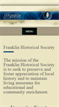 Mobile Screenshot of franklinhistory.net