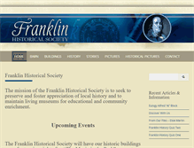 Tablet Screenshot of franklinhistory.net